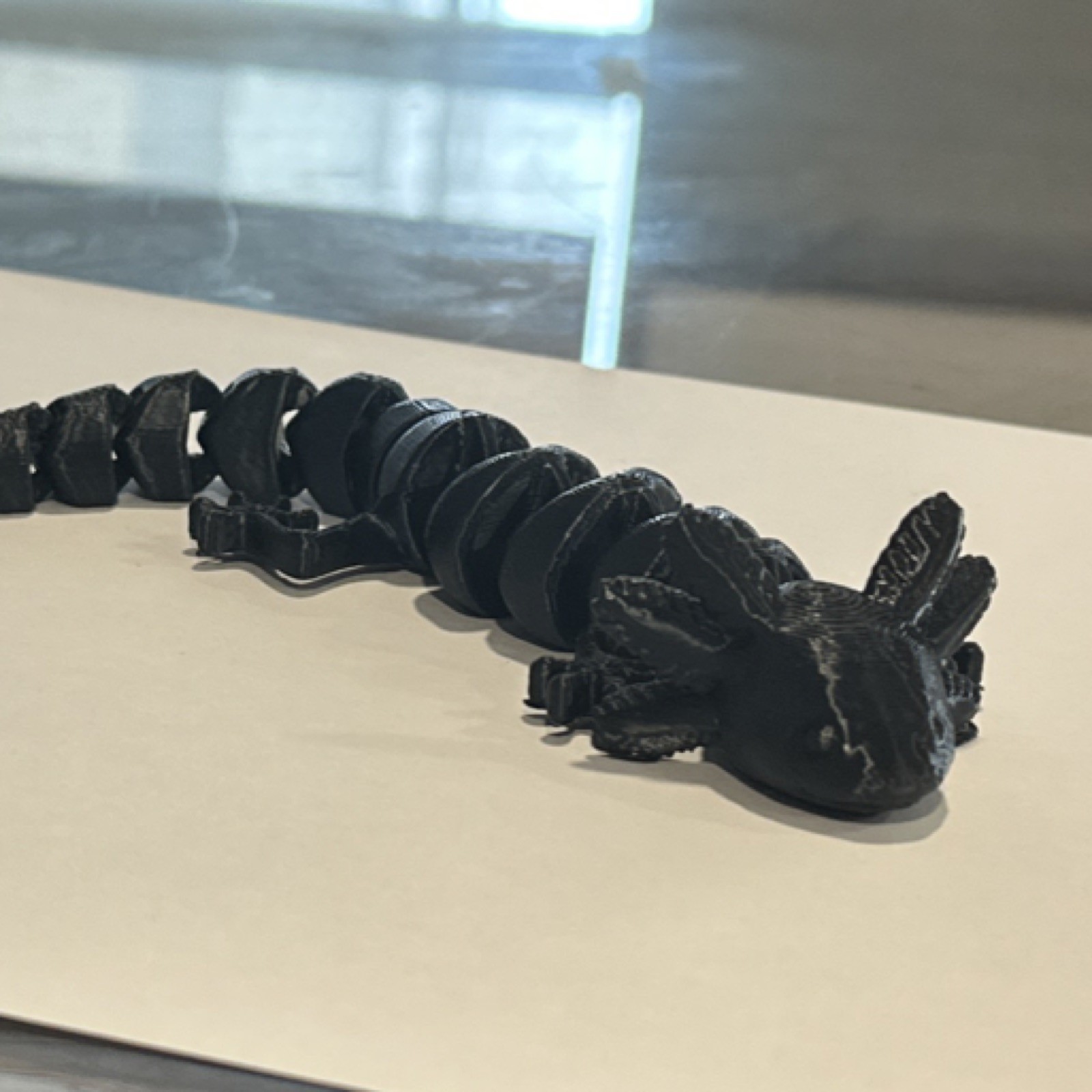 3D printed articulated axolotl ￼￼￼￼