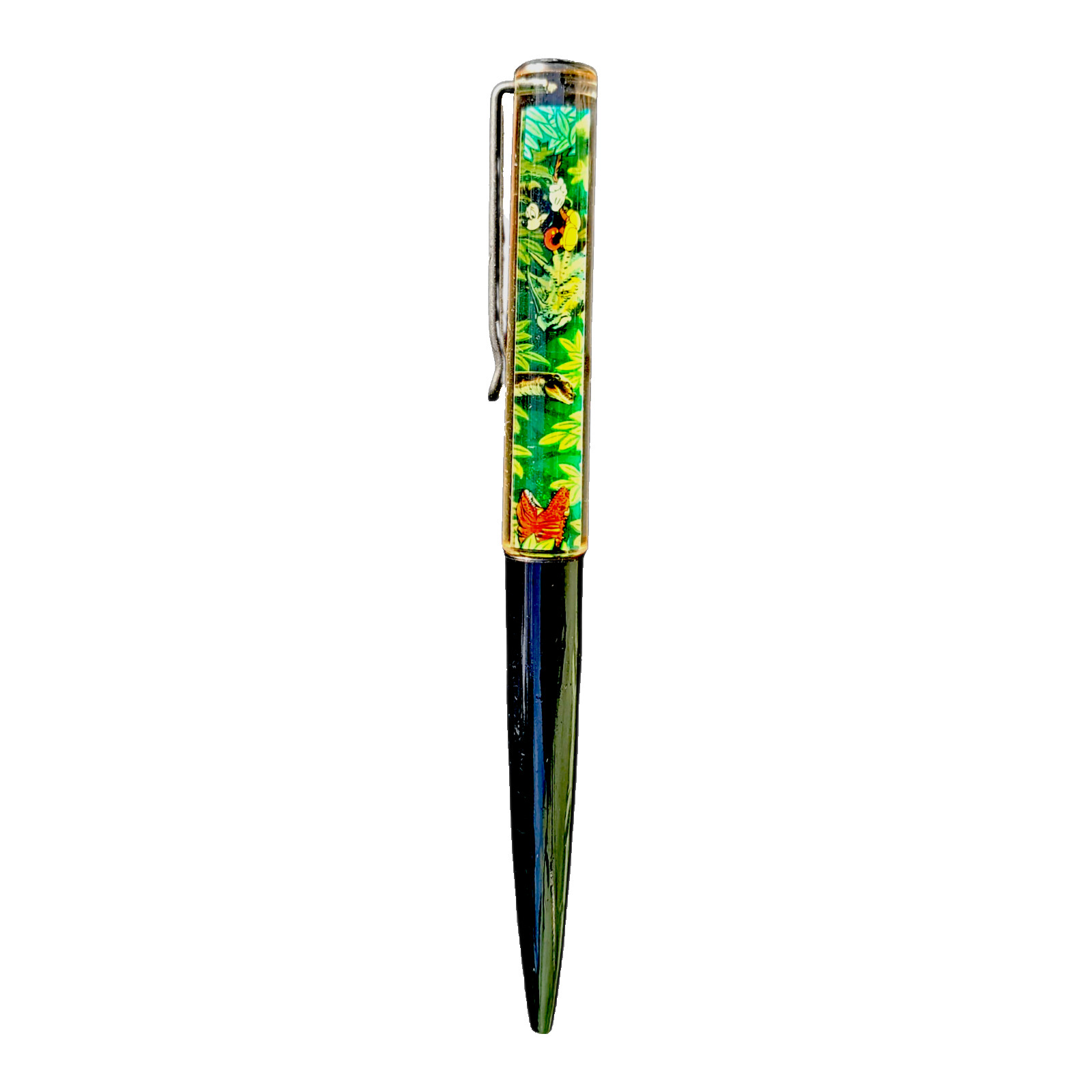 Vtg Disney Countdown to Extinction Floaty Pen Mickey Disney Animal Kingdom MOVES