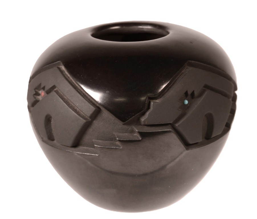 Santa Clara Pueblo Pottery By Harrison and Marie Begay 20th Century