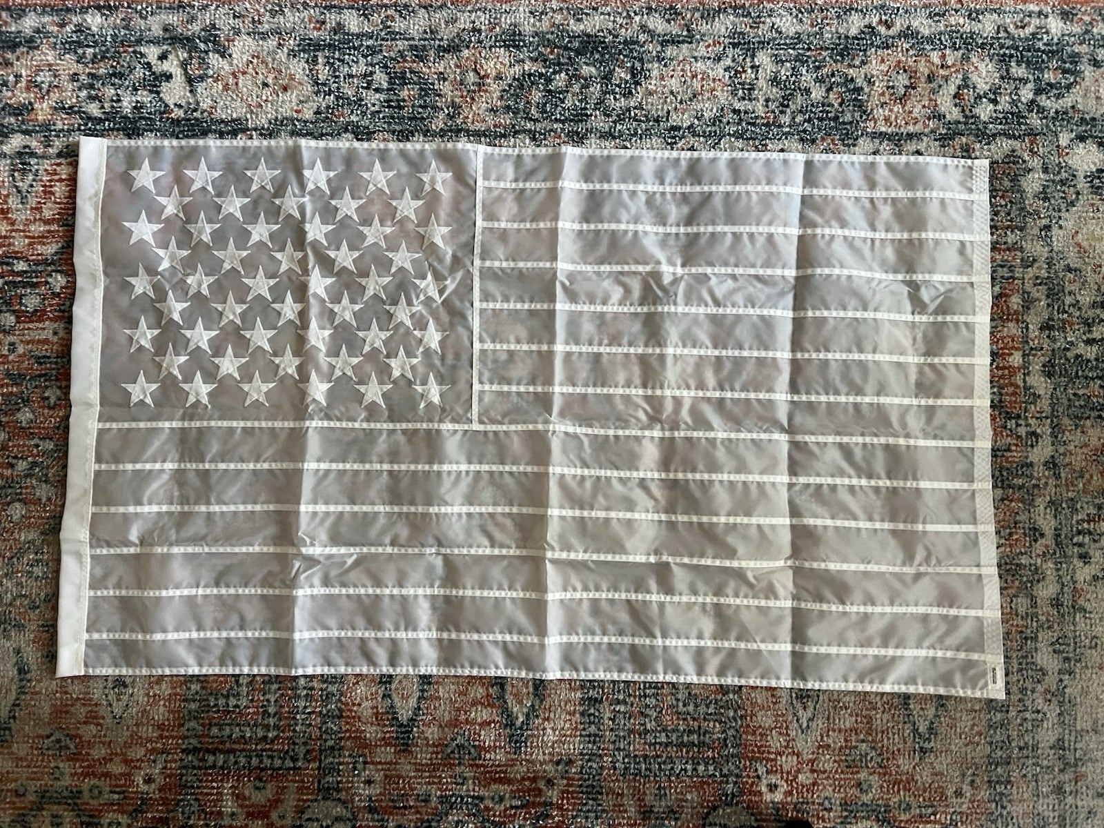 Stampd Los Angles Streetwear All White American Flag Made In USA No. 1993 RARE