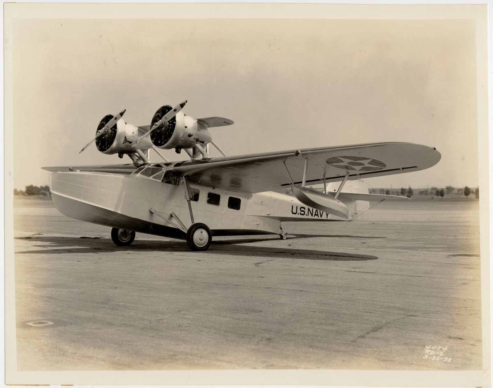 1933 Douglas Dolphin RD-2 Navy Amphibian Photo, Early Presidential Fleet Type