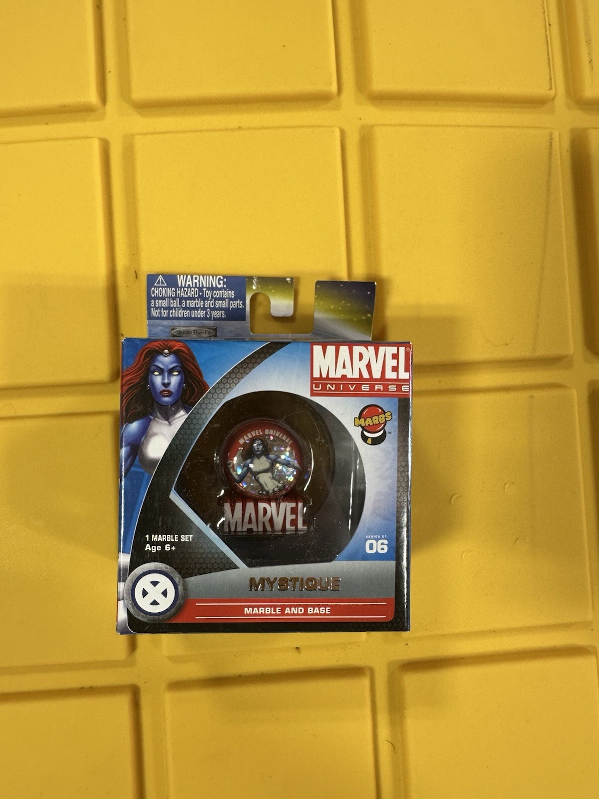 Marvel Universe Marbs Mystique Marble and Base Series 1 #06 H58