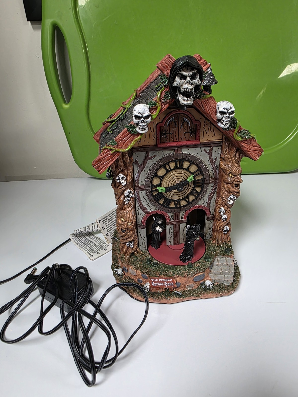 Lemax Spooky Town Animated The Cursed Cuckoo Haus Halloween WORKS