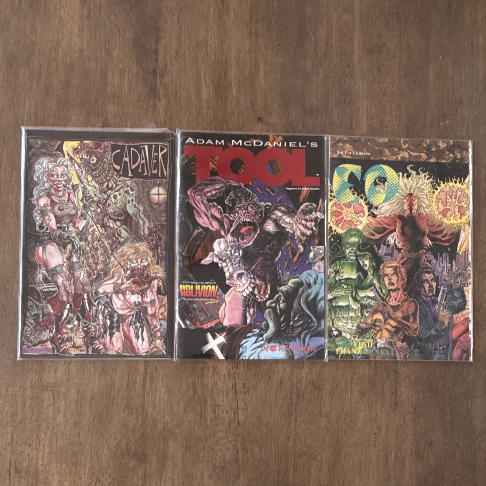 Cadaver / Adam McDaniel\'s Tool / Co Comic Book Lot of 3 Tim Vigil