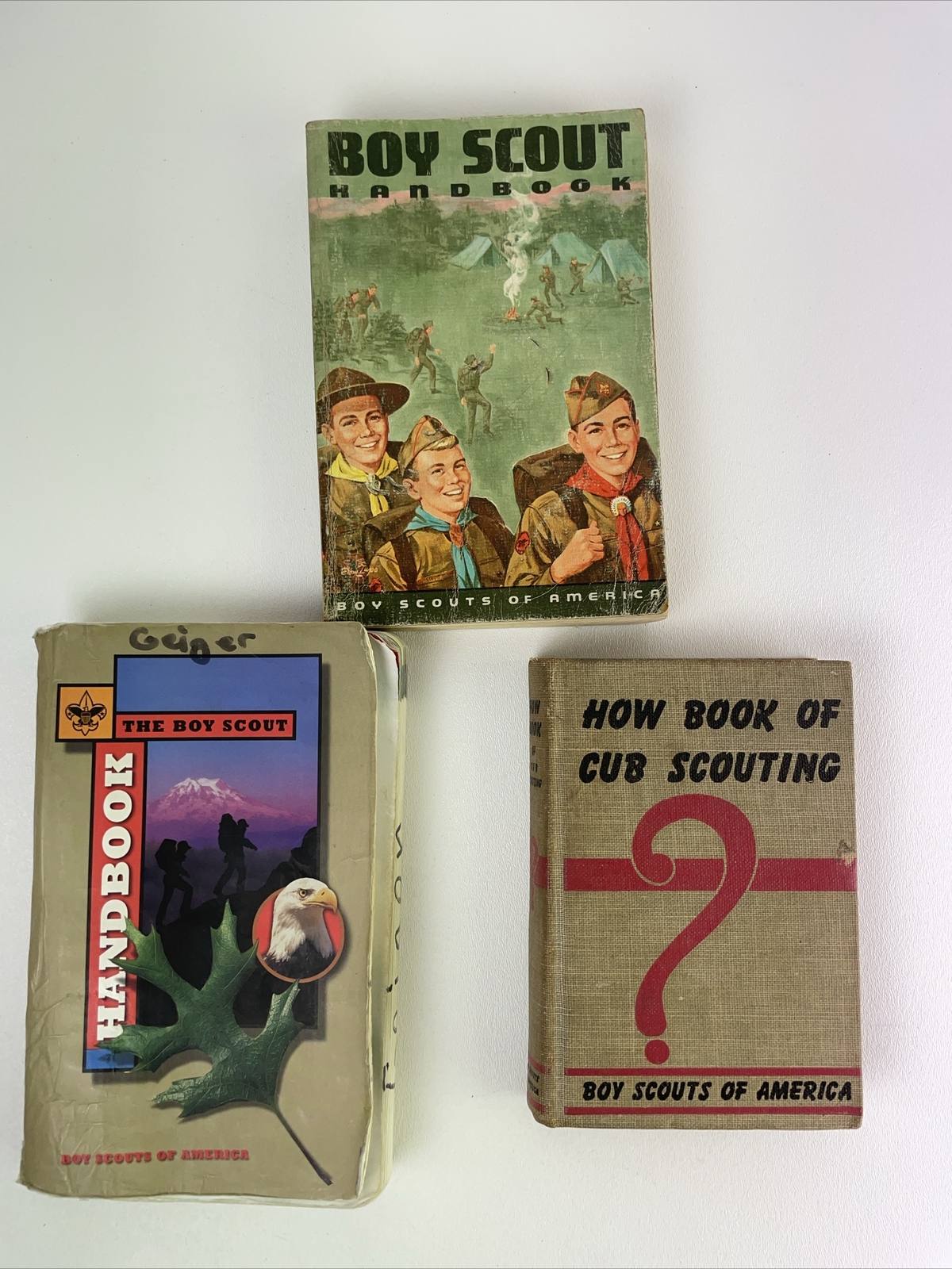VTG Boy Scouts & Book Of Cub Scouting 1951, 1965, 1998 First Printings Preowned