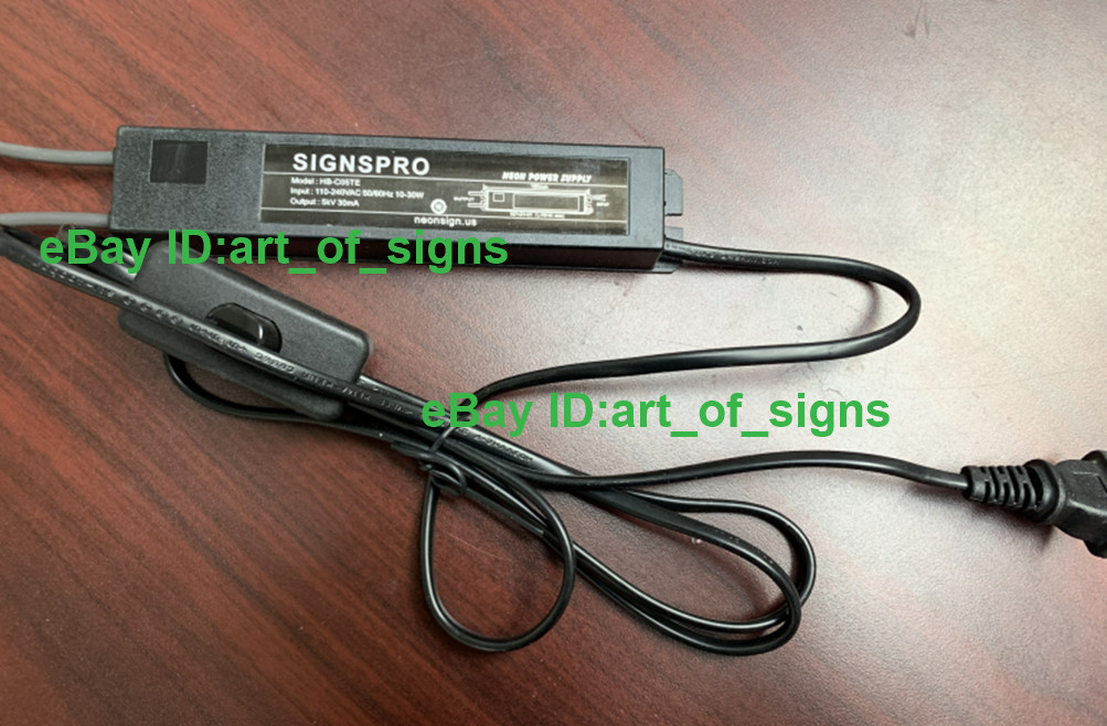 5kv 30mA Transformer Neon Sign Electronic Power Supply With Switch HB