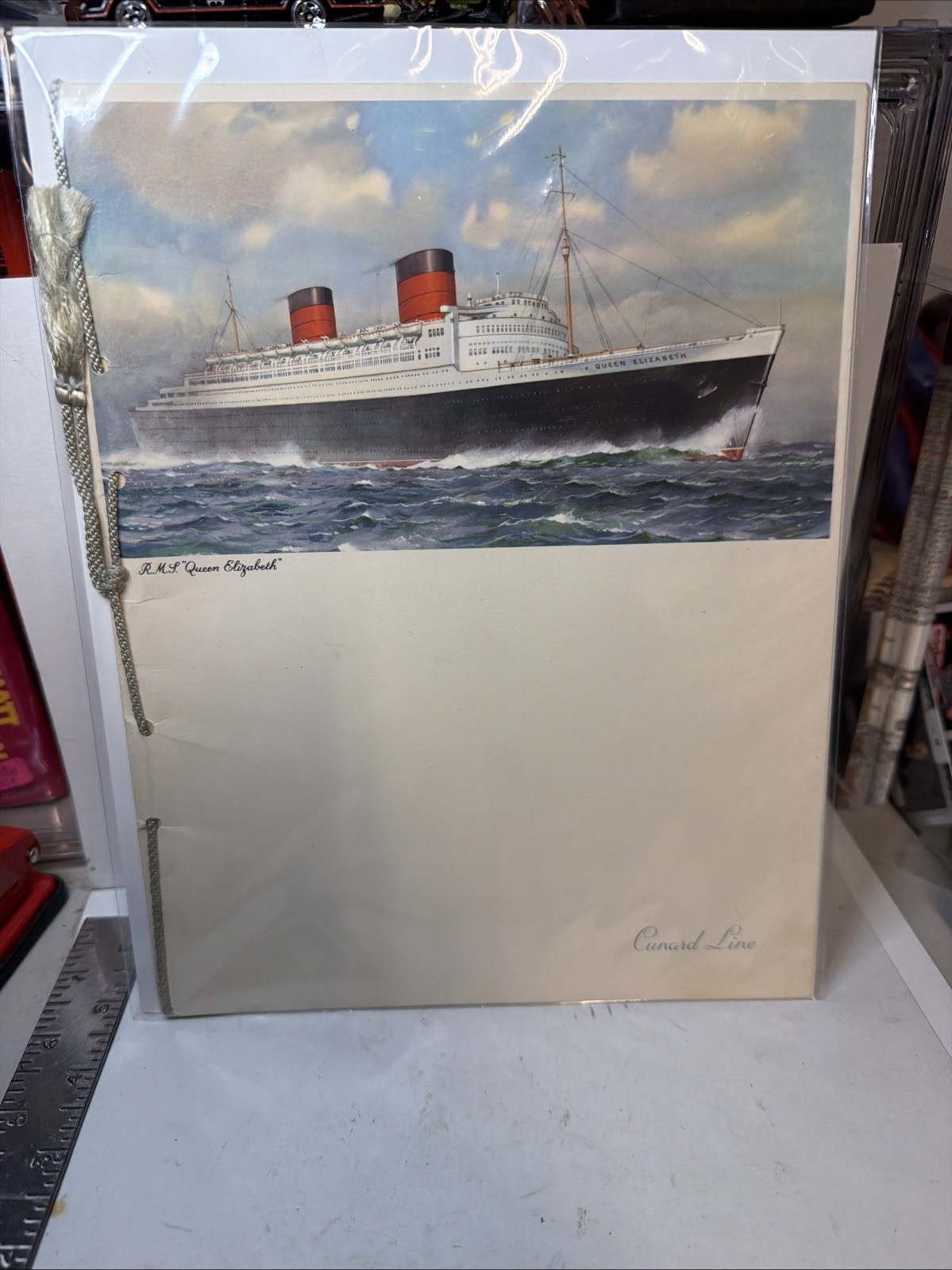 MBH64 Cunard Gala Dinner Menu Sept. 22, 1956  RMS 