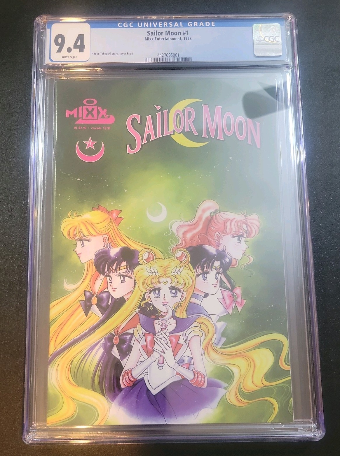 1998 Sailor Moon #1 cgc 9.4 1st App Of Sailor Moon 1st print Naoko Takeuchi