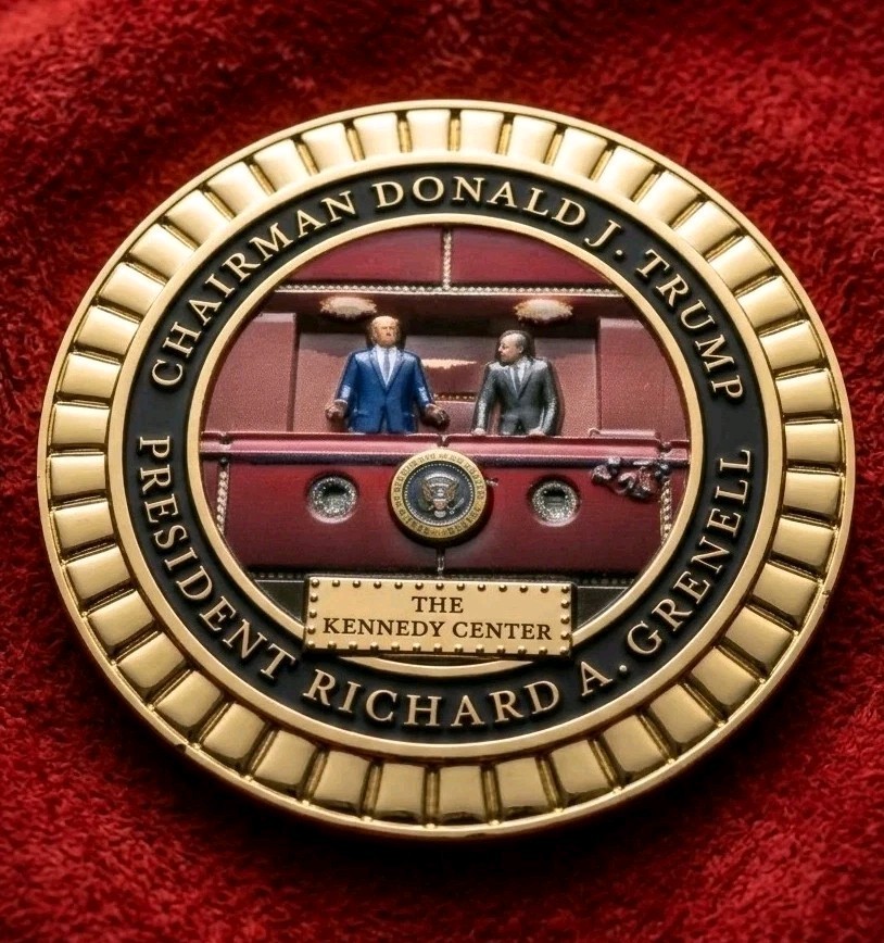 Ultra Rare Authentic President Donald J. Trump 47 Kennedy Center Challenge Coin