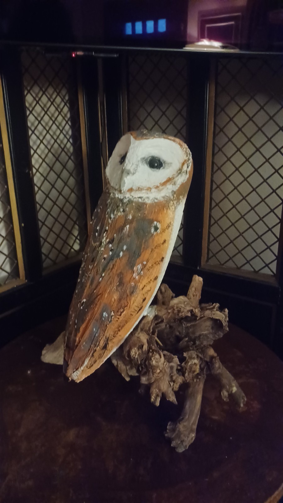 barn owl hand made sculpture life size
