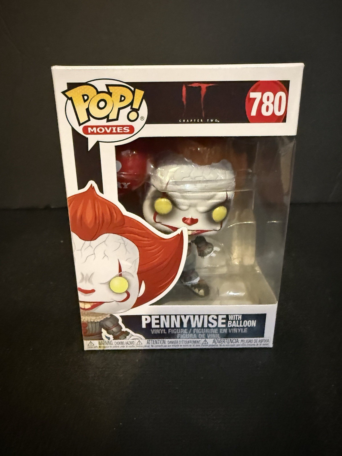 FUNKO POP  PENNYWISE WITH BALLOON 780 IT POP MOVIES E02