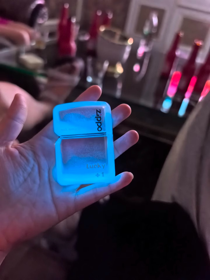 Zippo Windproof Lighter - Custom Luminous Quicksand Acrylic Shell (Aftermarket)