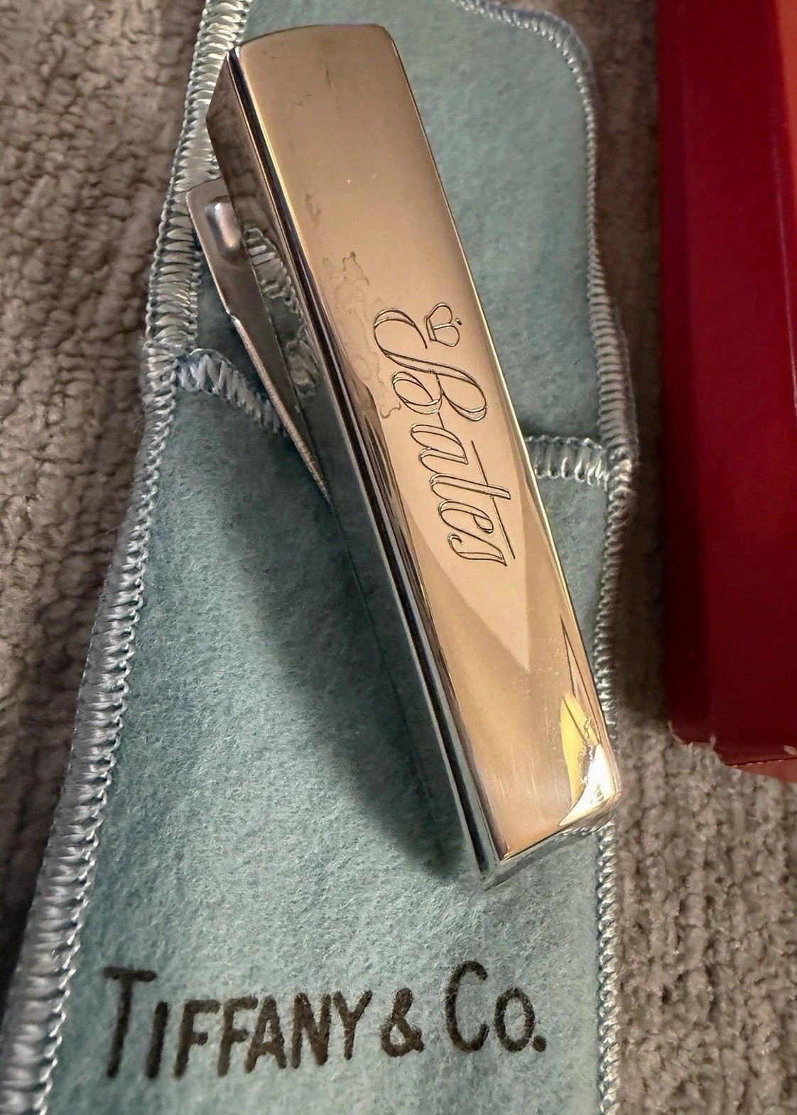 Vintage Tiffany & Co Sterling 925 Silver Stapler Germany Pouch Tested Working