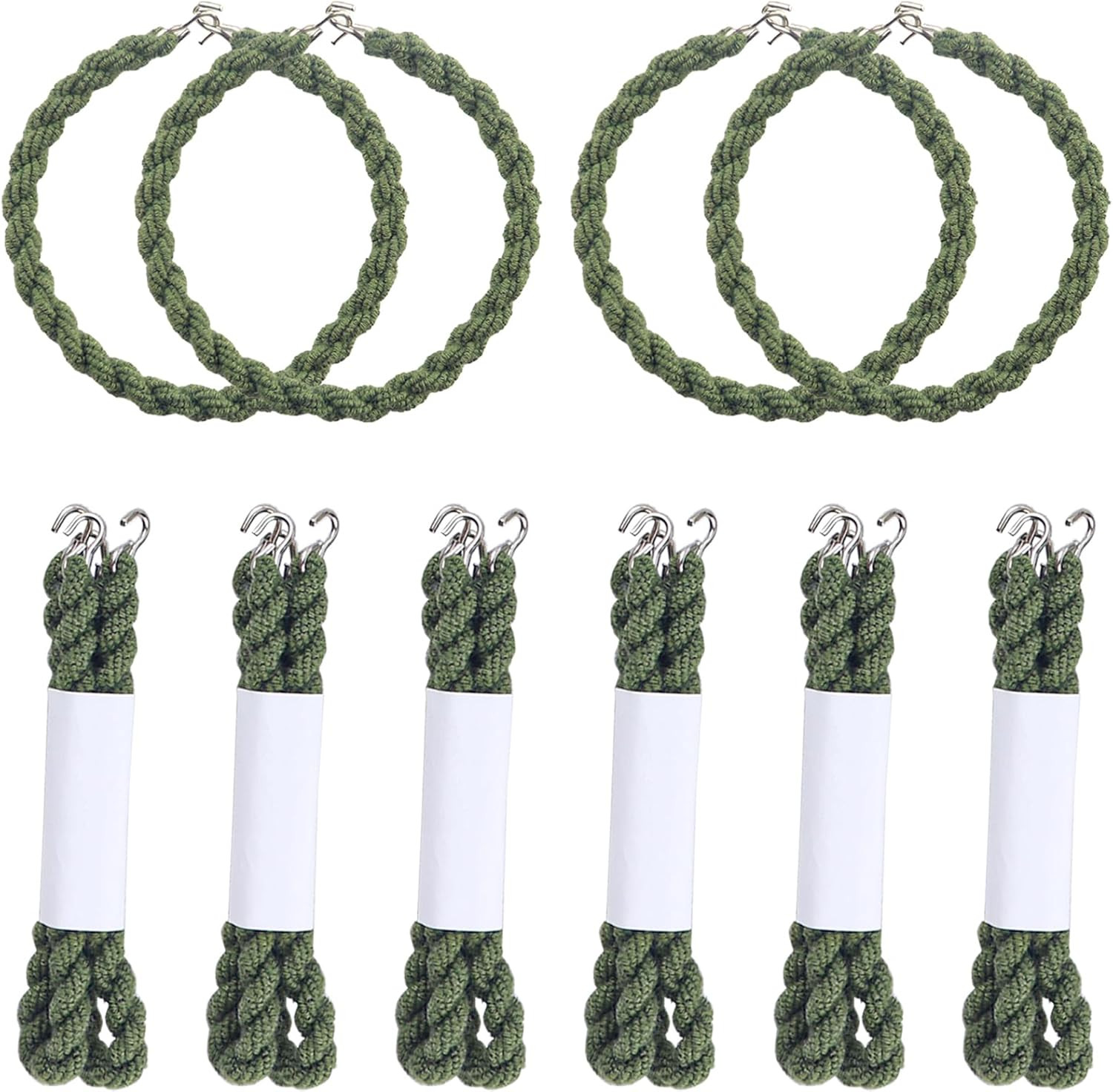 12 PCS Boot Blousers Military Adjustable with Metal Hooks � Elastic Boot Stra...