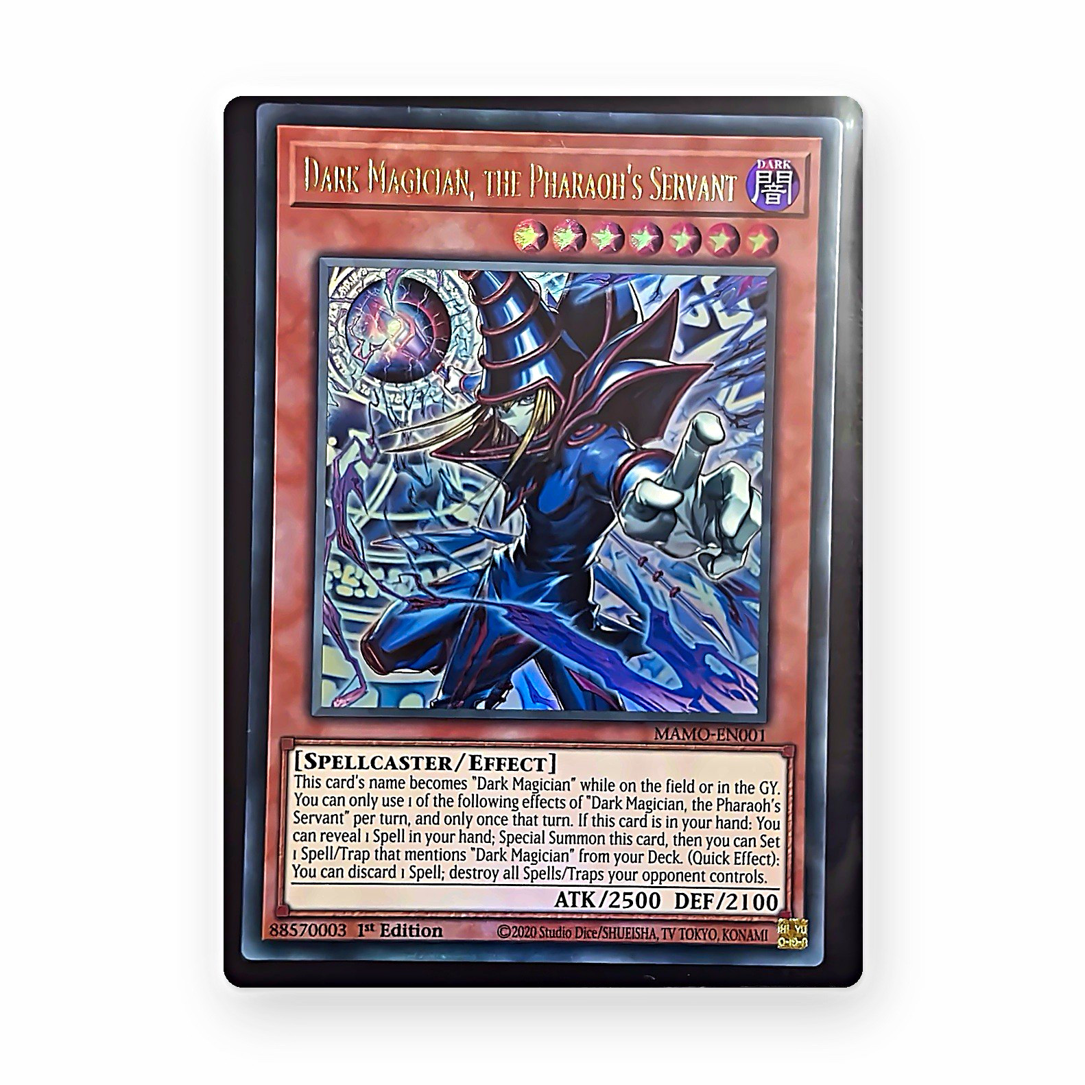 Dark Magician, the Pharaoh\'s Servant MAMA-EN001 Ultra Rare Holo 1st Ed EN