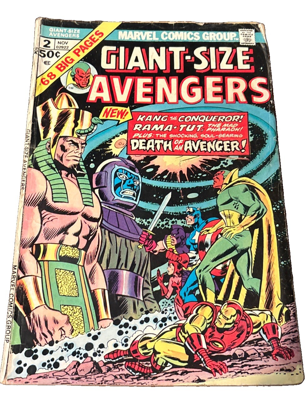 Giant-Size Avengers #2 Kang the Conqueror  (Marvel 1974) Dave Cockrum Art