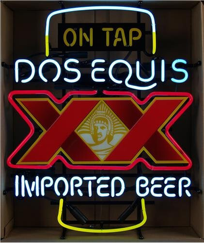 DOS Equis XX Imported Beer Neon Sign 24