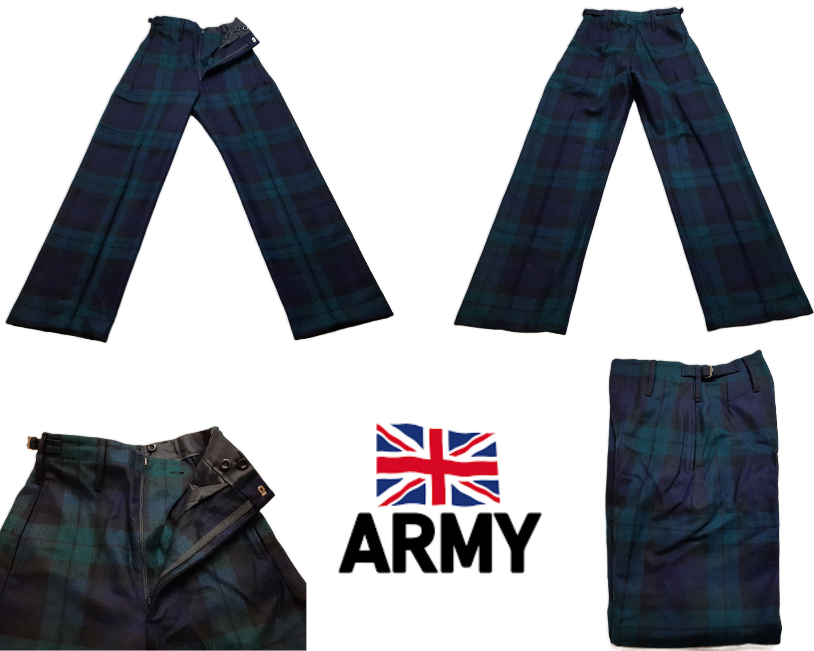 Trousers British Army Trews Scottish Regimental Dress No 1A Old Pattern Tartan