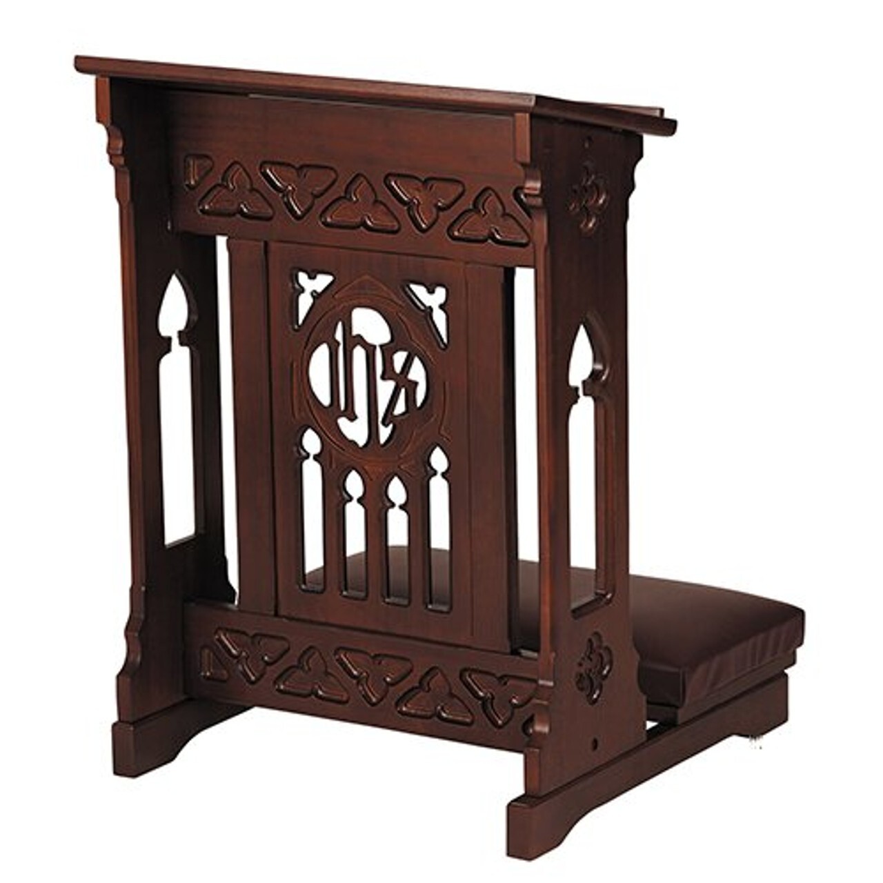 #Kneelers, Florentine Collection Kneeler - Walnut Prayer Kneeler, Church or Home