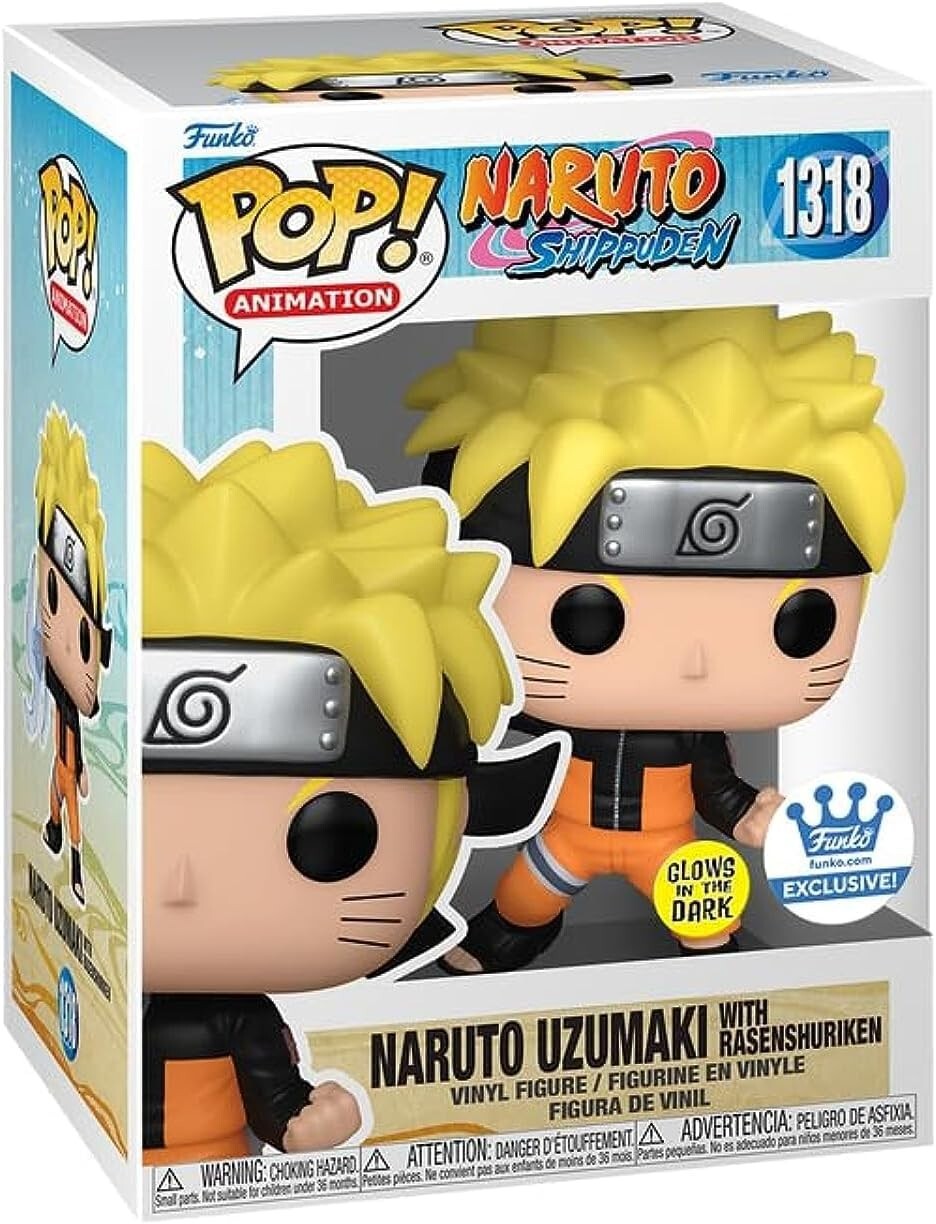 Funko Pop Animation: Naruto Uzumaki #1318 -Glow in The Dark Shop Exclusive
