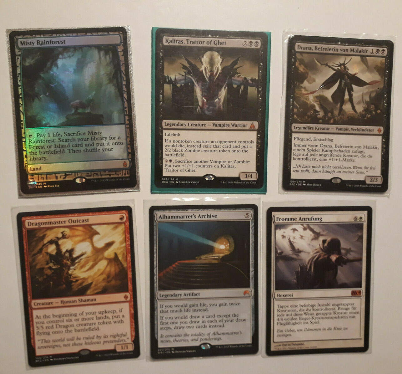 MTG Collection Magic Cards Mythic Rares Misty Rainforest Zendikar Many Editions