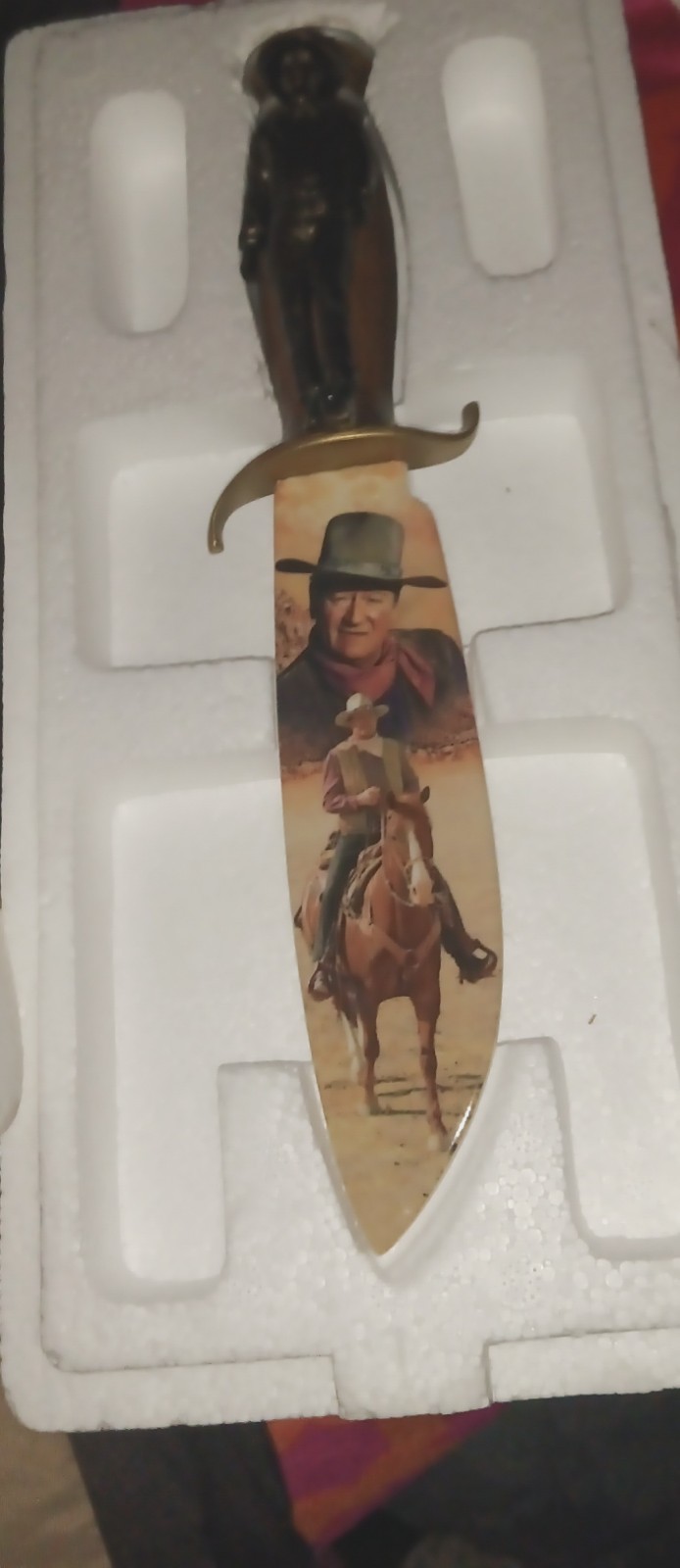 Bradford Exchange John Wayne American Legend Collectible Knife 1st Issue