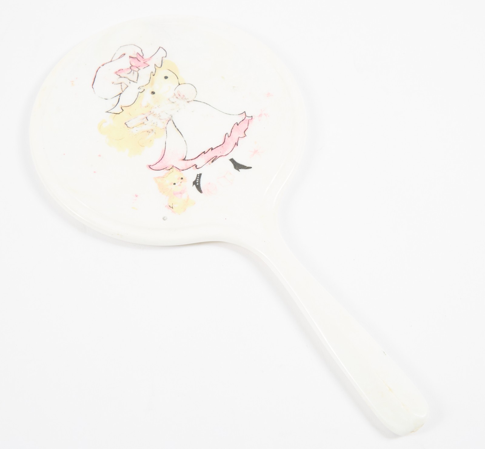 Vintage 60s 70s Tinkerbell Tom Fields Mirror Little Girls Vanity Decor