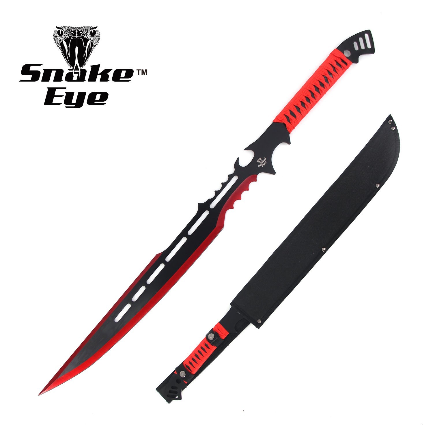 Snake Eye Tactical Red Guardian Fantasy Sword w/ Nylon Sheath