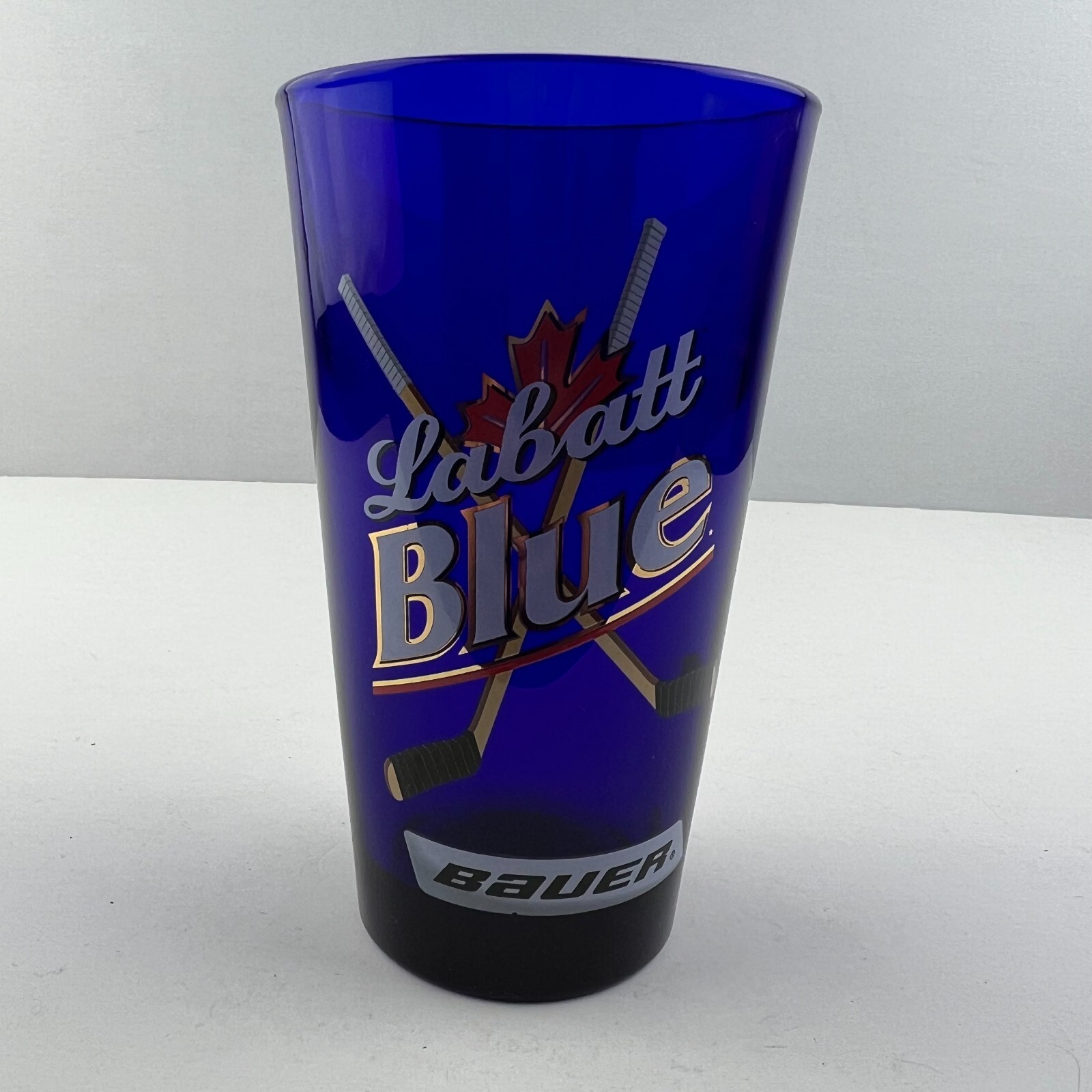 Labatt Blue Beer & Bauer Hockey Products Logo 16oz Pint Glass