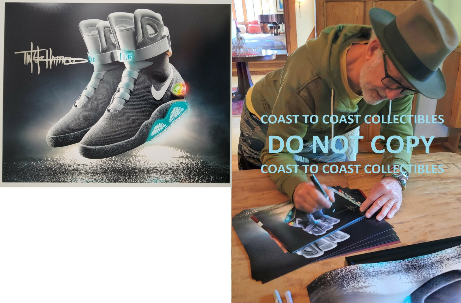 Tinker Hatfield signed autographed Nike MAG Back To The Future 11x14 photo proof