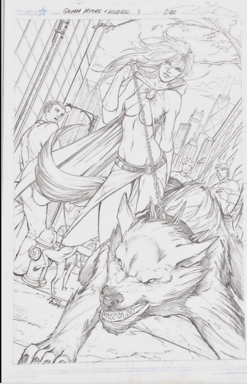 Original Mike Debalfo : Zenescope   (GFT , Myths And Legends # 3 Cover  )