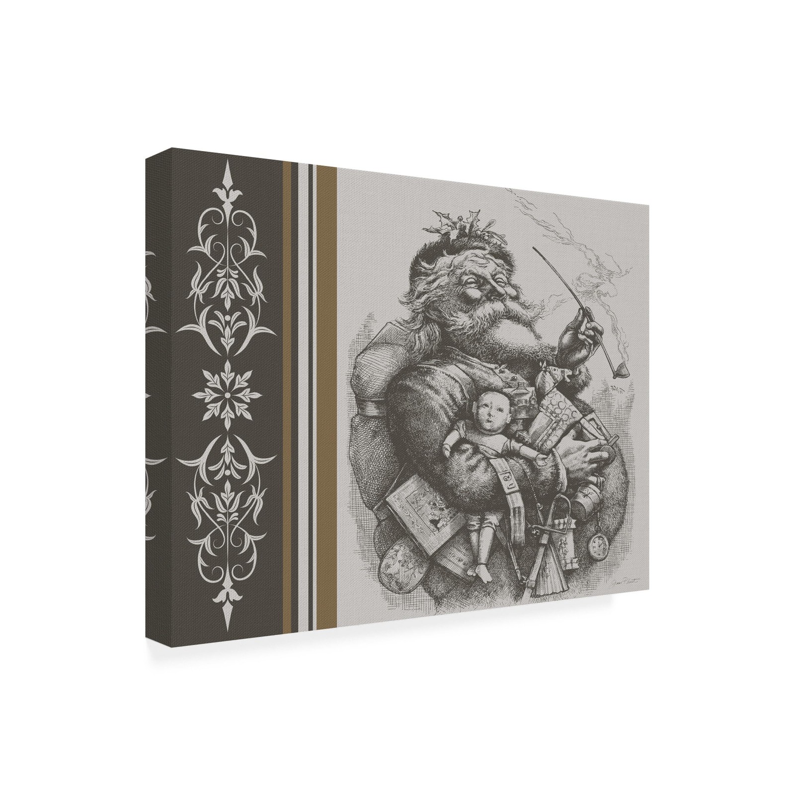 Trademark Fine Art - 'Winter Lodge' Canvas Art - 14x19