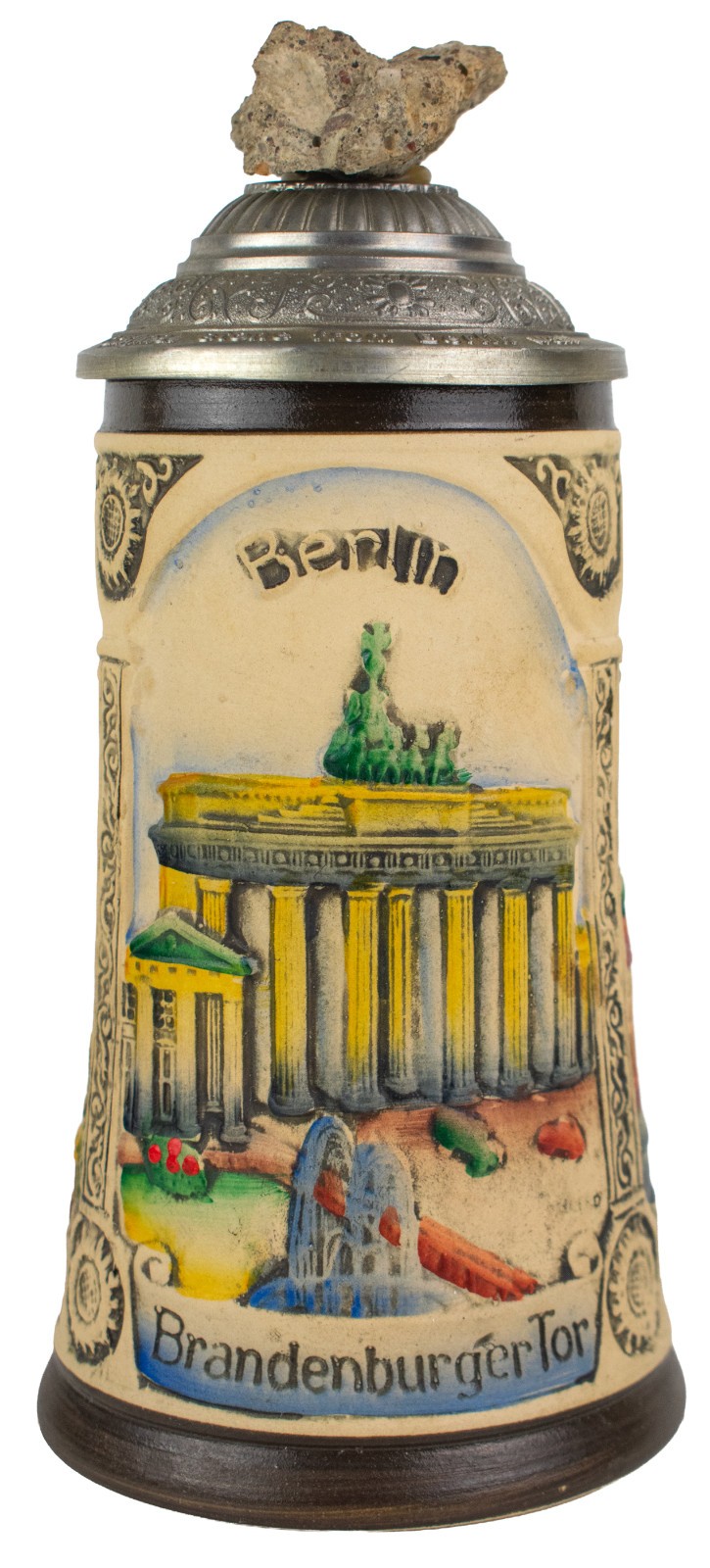 WW-Team Berlin Wall Stein Limited Edition 1972/2000 German Beer Mug Pewter Lid