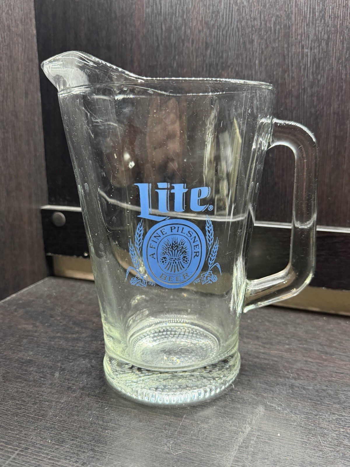 Vintage Miller Lite Glass Pitcher