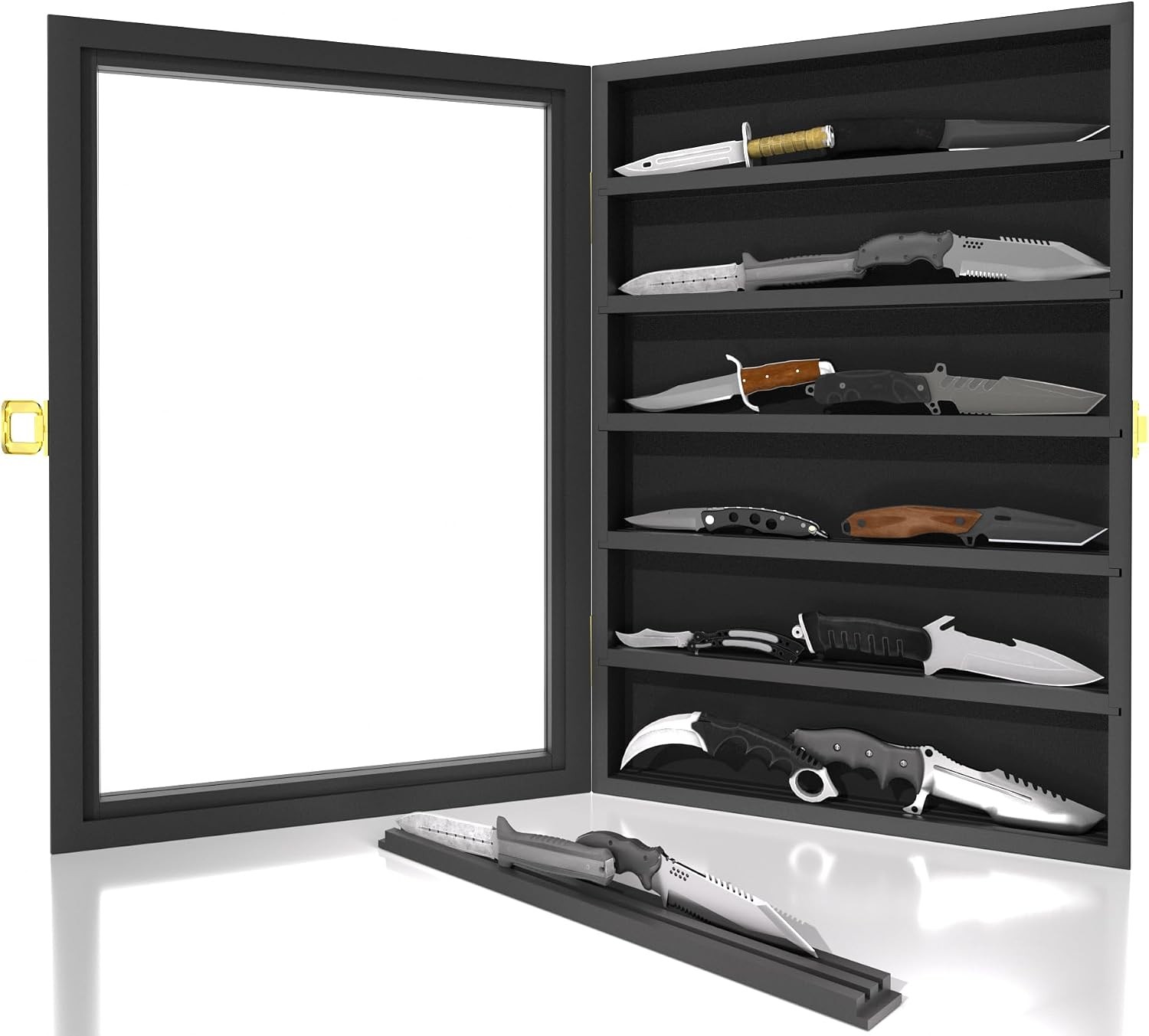 Knife Display Case for Collections, Pocket Knife Display Case with Acrylic Knife Display Case for Collections, Pocket Knife Display Case with Acrylic