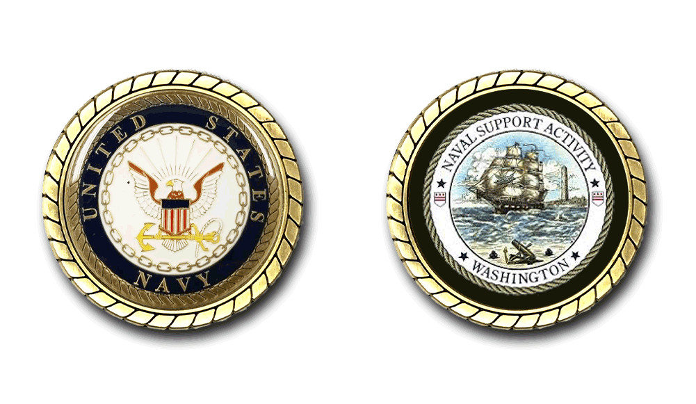 Washington Navy Yard US Navy Challenge Coin Officially Licensed US Navy