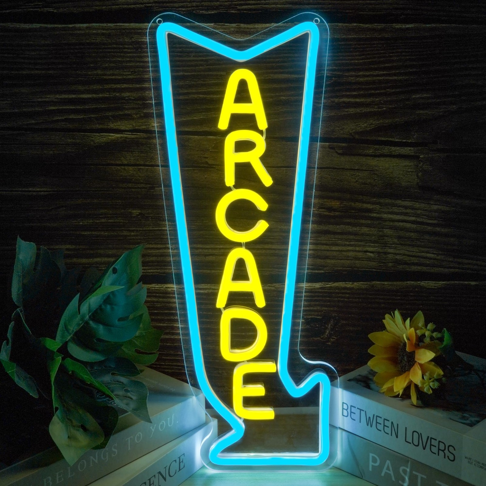 Arcade Neon Sign LED Light Dimmable Gaming Lights for Wall Decor USB Powered ...