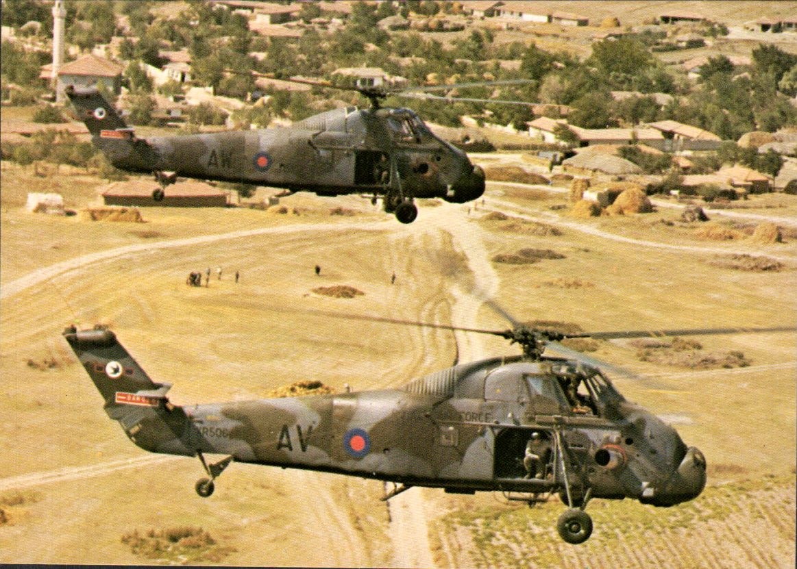 Turkey - RAF Westland Wessex HC2 Helicopters 72 Squadron NATO - Postcard c1978