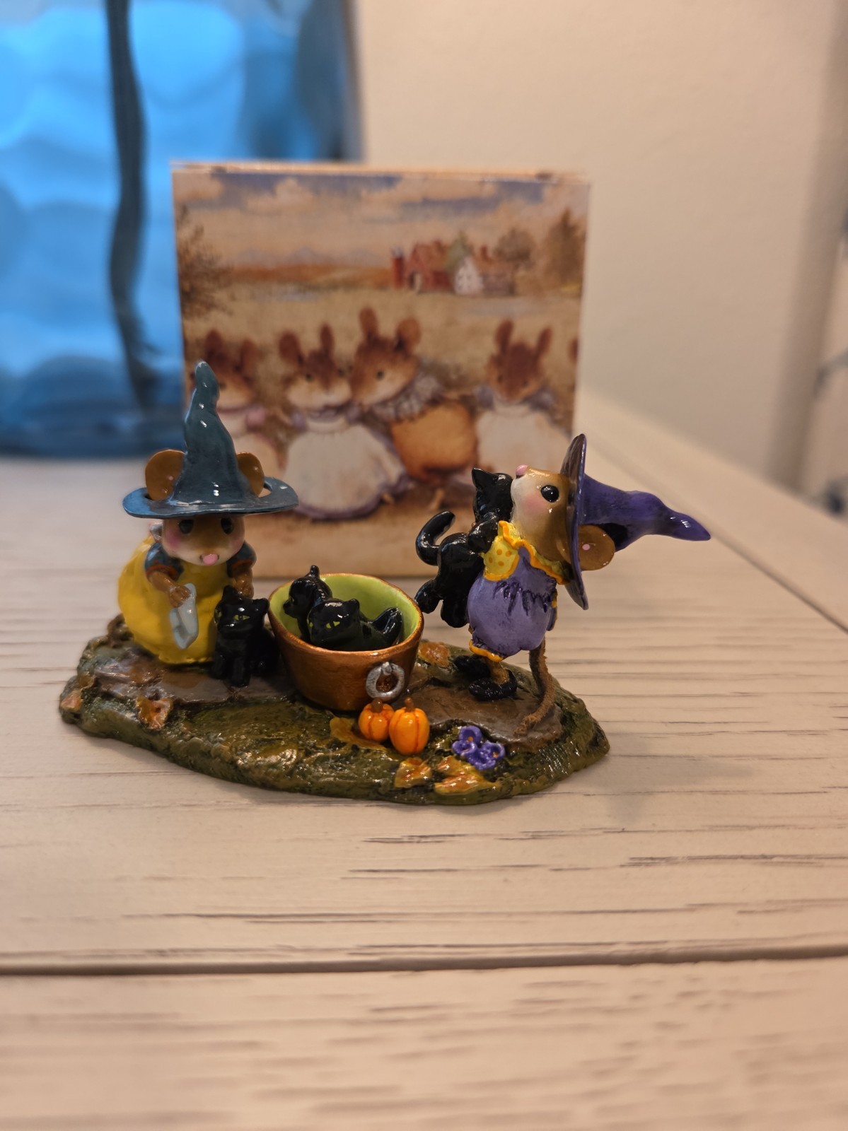 Wee Forest Folk Kitty Klean-up Special Retired Only Made For 1  Month