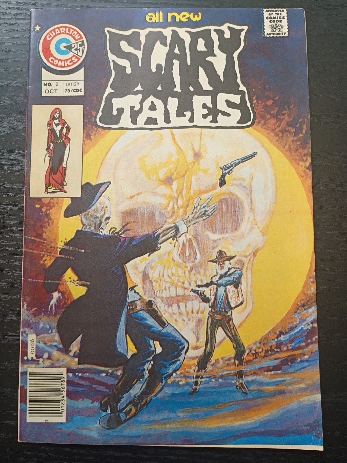 Scary Tales #2 1975 Charlton ~ Classic Tom Sutton Cover ~ Very Nice Copy