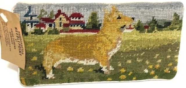 Corgi Dog Needlepoint Checkbook Cover   NWT   Rare Find   - PRICE REDUCED 20% 