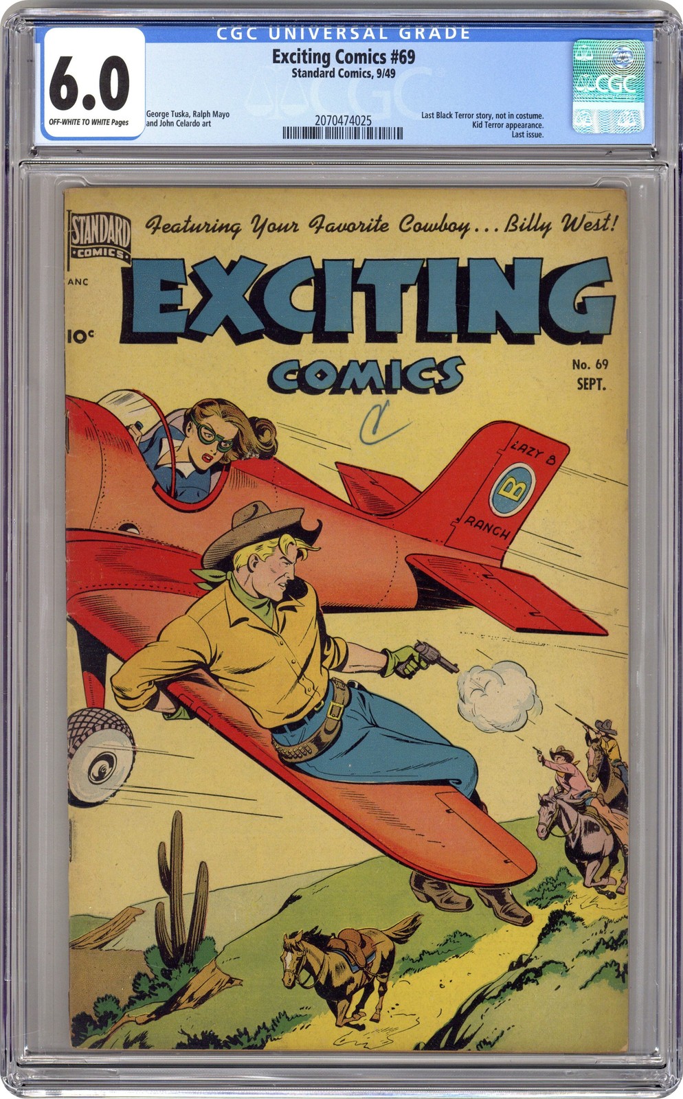 Exciting Comics #69 CGC 6.0 1949 2070474025