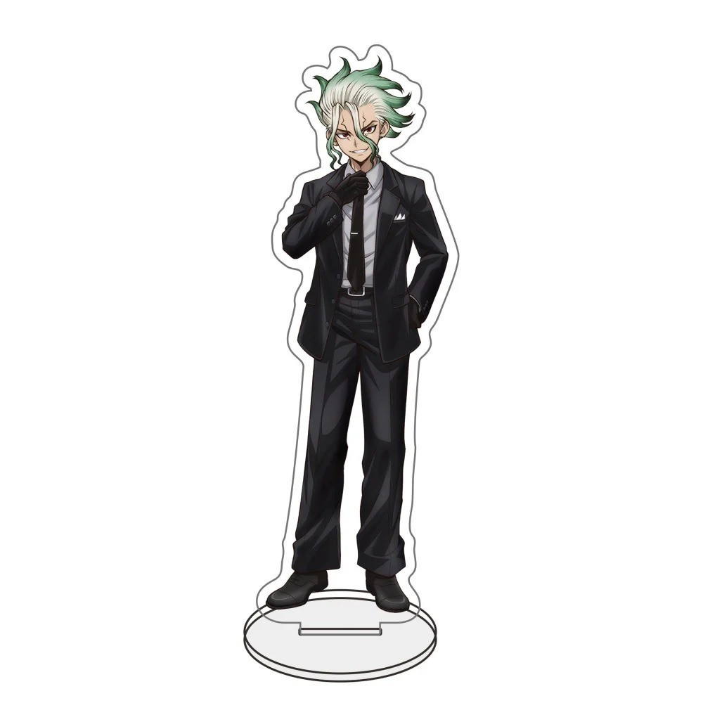 Dr Stone Senku Gen Stanley Xeno Acrylic Stand Keychain Anime Collectible Gift