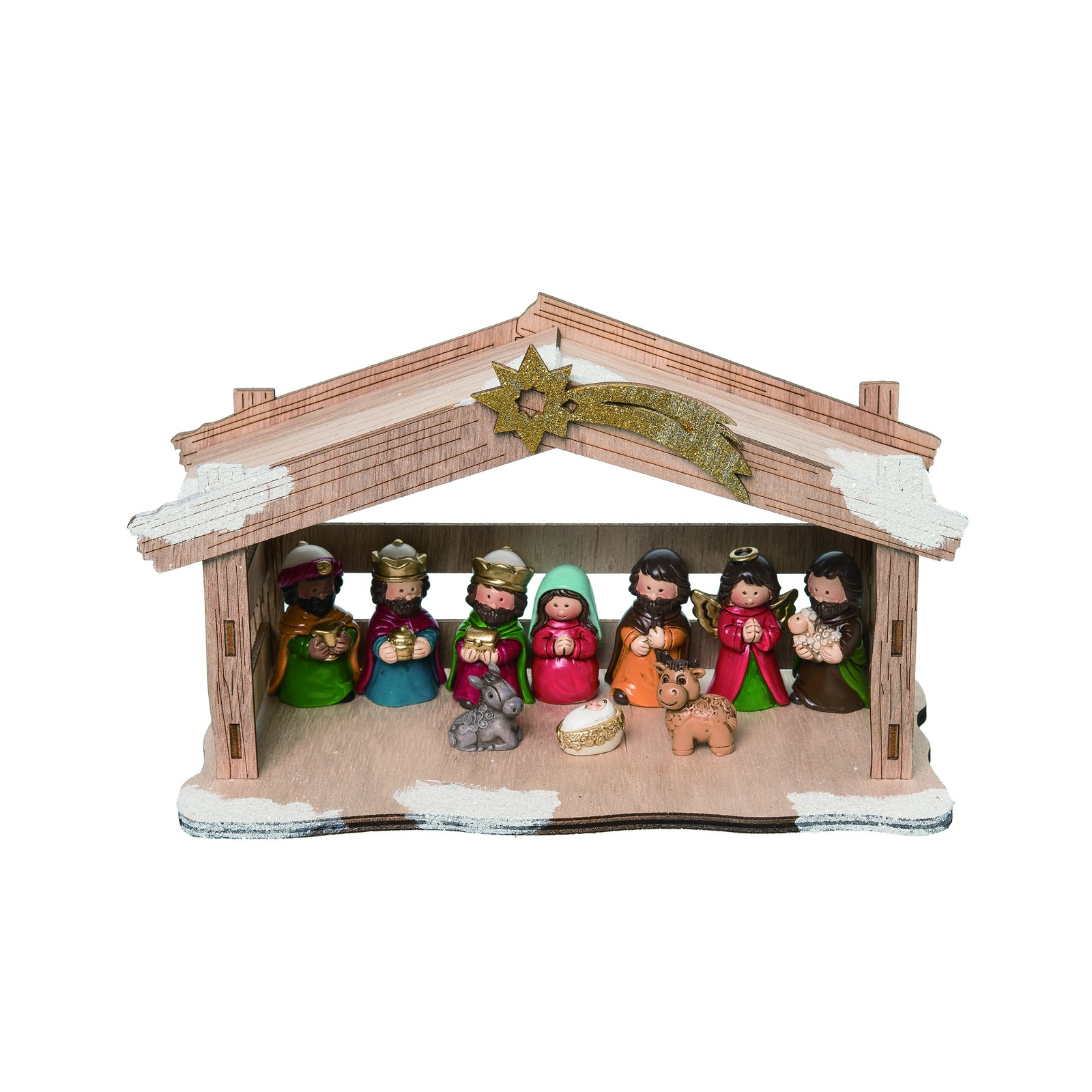 Transpac Holy Family Nativity Creche Christmas Decor Set of 11
