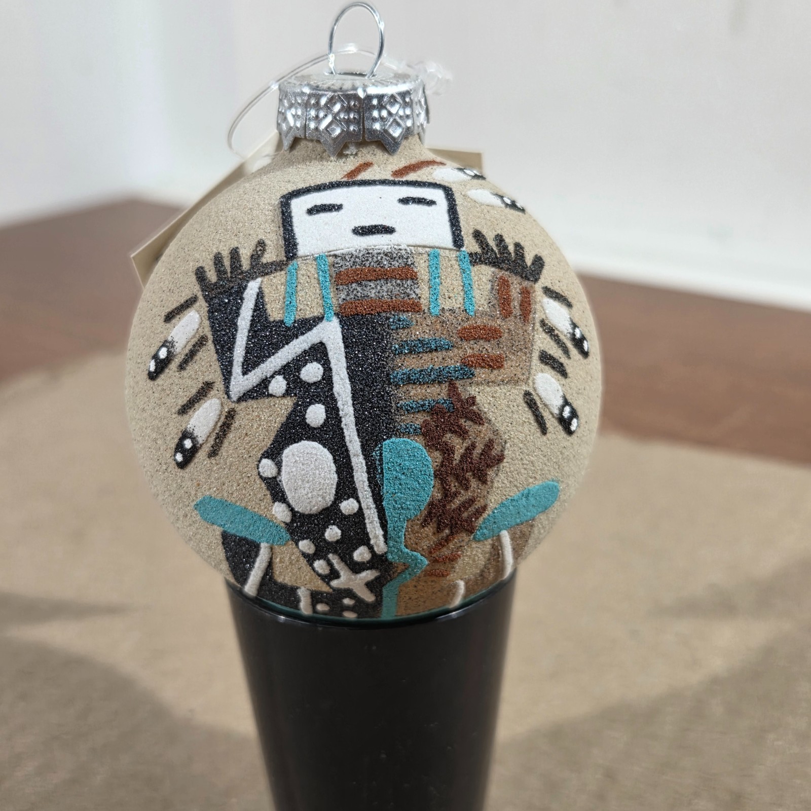 Navajo Christmas Ornament Handcrafted Sand painted