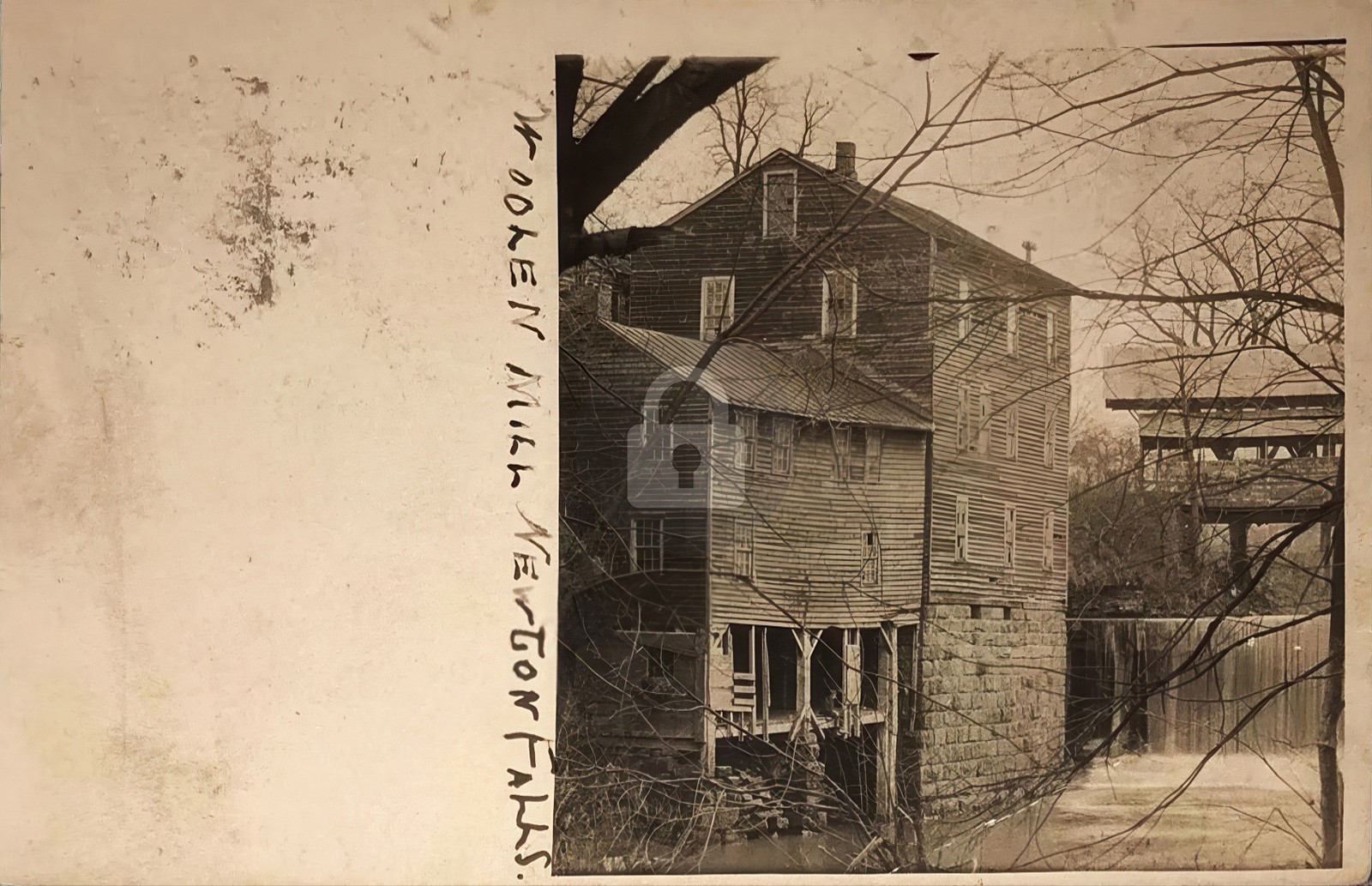 Newton Falls OH Ohio Woolen Mill 1900s RPPC Photo Postcard COPY
