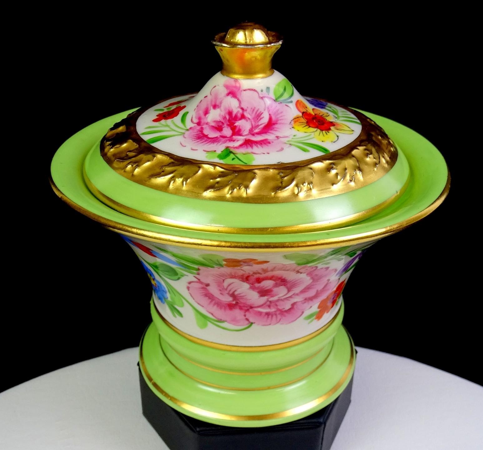 Osborne Studios Porcelain Green And Gold Antique 5 1/2\