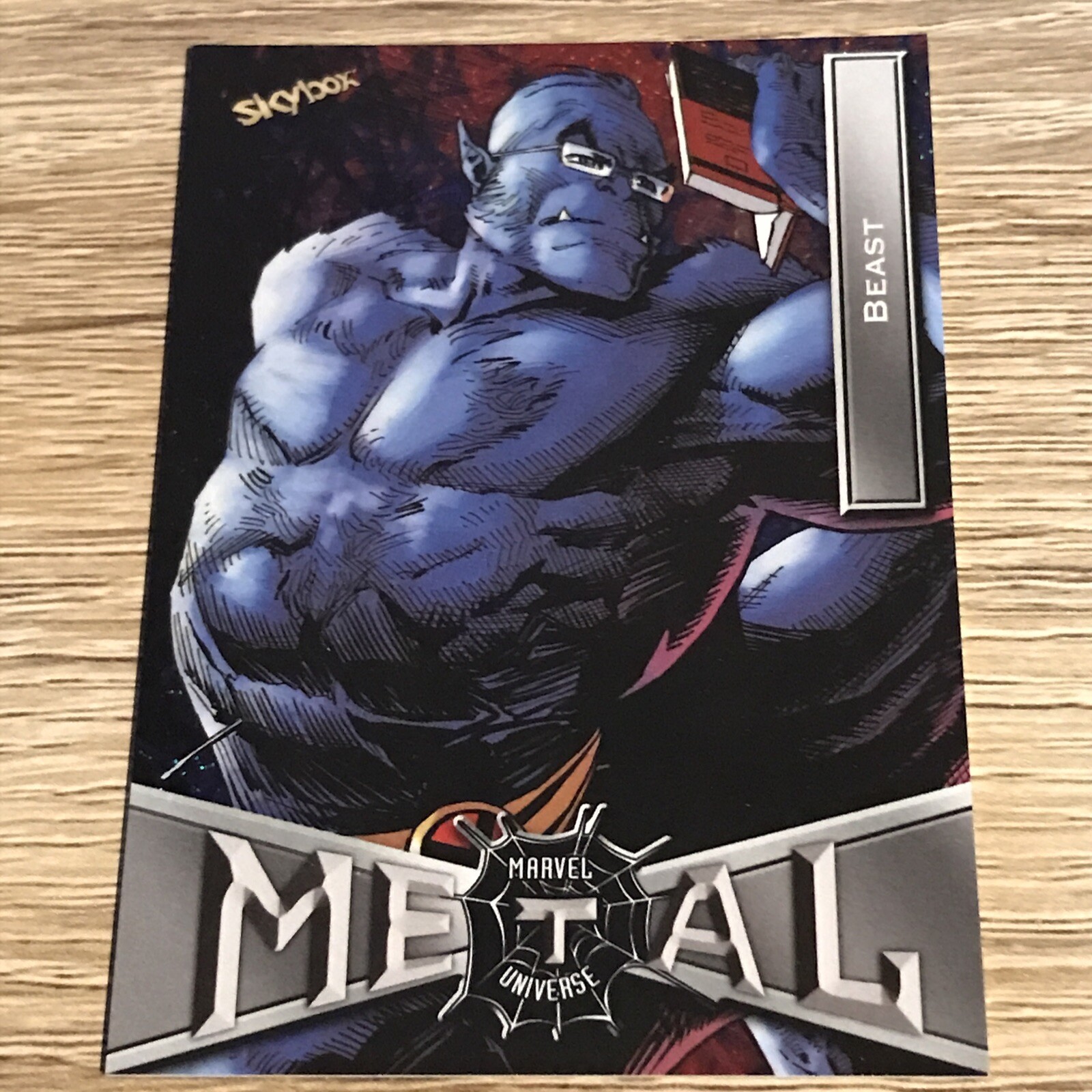 BEAST 2022 Upper Deck Spider-Man Marvel Metal Grandoise Parallel RARE X-Men