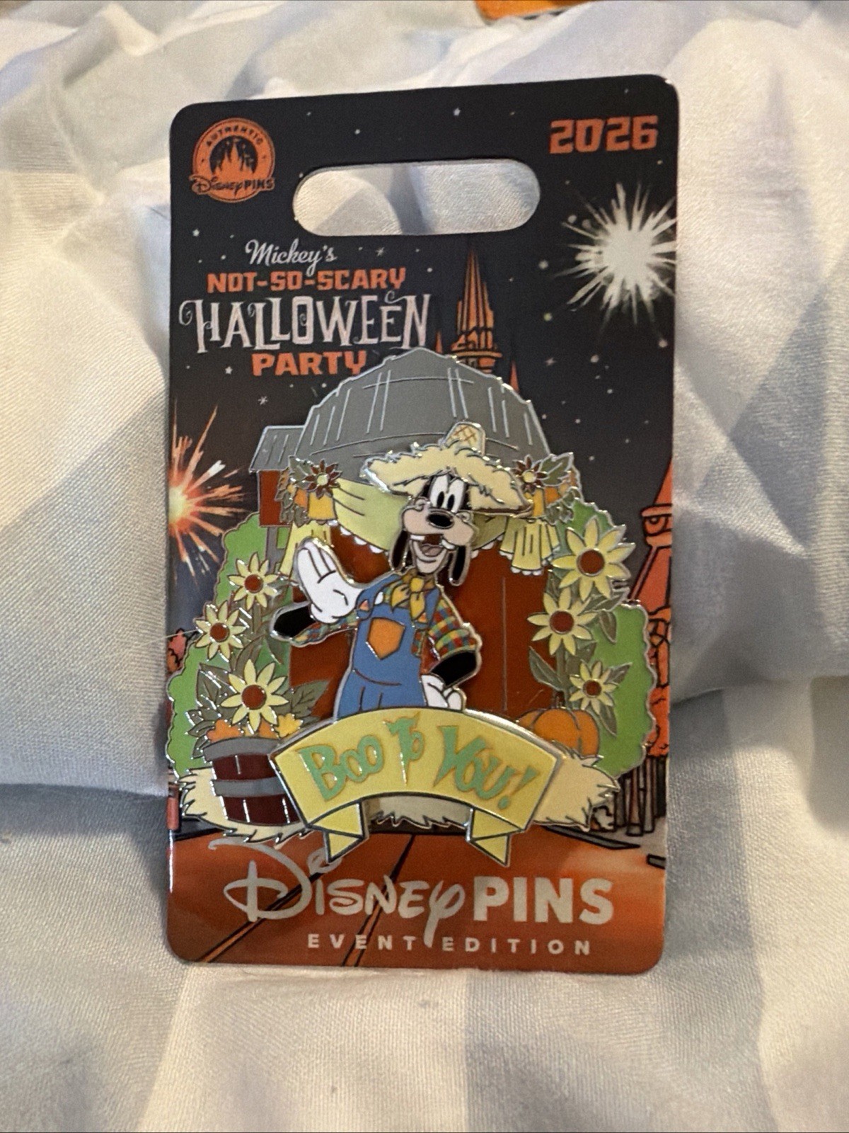 2026 Disney Mickey’s Not So Scary Halloween Party MNSSHP Boo To You Goofy Pin