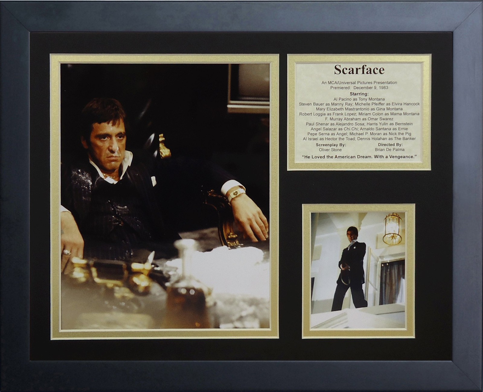 Legends Never Die Scarface Al Pacino 16530U Framed Photo Collage 11x14-Inch